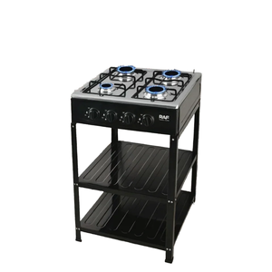 Cuisinière portable 4 brûleurs en acier inoxydable, <span class=keywords><strong>gaz</strong></span> et électrique, avec allumage piézoélectrique, contrôle <span class=keywords><strong>de</strong></span> la flamme, faible consommation d'énergie - Product Image 4