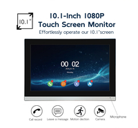 Sistema de Videoportero IP Inteligente Tuya para el Hogar, Monitor de Pantalla Táctil IPS de 10.1 Pulgadas y 768P, Control de Acceso a Puertas, Videoportero Eléctrico de Plástico