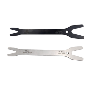 OEM Customizable 250mm Spanner Long Handle Adjustable <strong>Double</strong> <strong>Open</strong> Ends 6mm 25mm Metric Carbon Steel Serrated Jaw V-Groove <strong>Wrench</strong> - Product Image 1