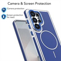 Étui de téléphone magnétique robuste pour Samsung Galaxy S26 Ultra, double couche, antichoc, protection robuste, coque de téléphone mobile