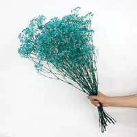 Bunga Gypsophila Kering Putih Awet 60cm untuk Kerajinan DIY Dekorasi Thanksgiving Pernikahan