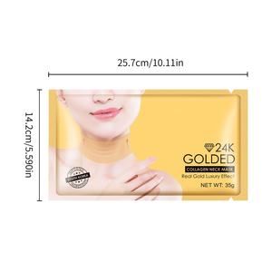 Masque de Soin pour le Cou en Collagène et Or 24 carats pour Femme, Fourniture d'Usine - Product Image 5