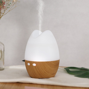 Diffuseur d'arômes en forme de chat 130 ml, humidificateur USB à grain de bois avec lumière pour la maison, le bureau, cadeau - Product Image 5