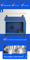 Nouvelle machine de soudage laser à fibre portative 1500W avec contrôle Cypcut, haute automatisation, numérique, refroidie par air, mini, portable, à bas prix, garantie 3 ans