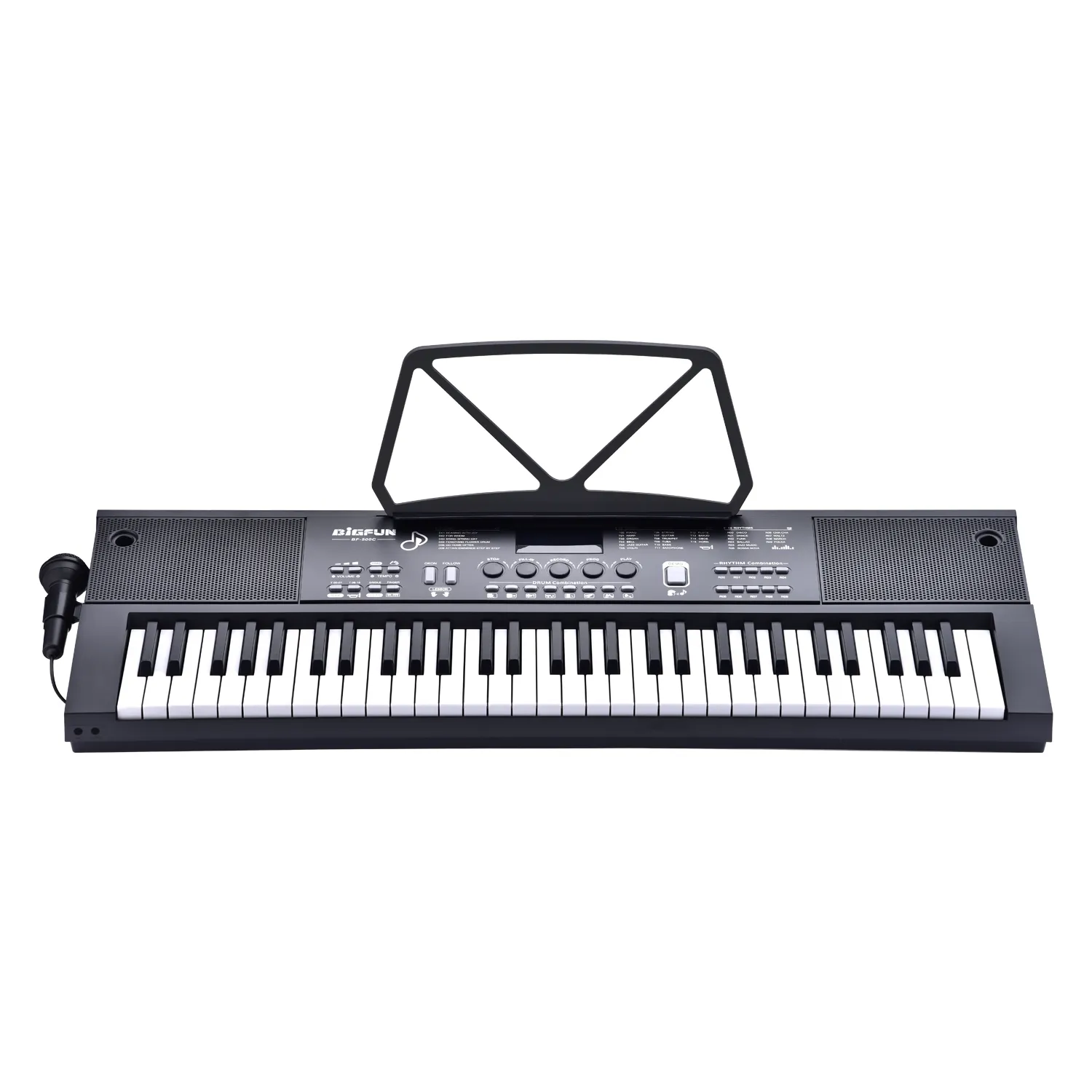 BF-500C Keyboard elektronik musik 61 tombol, instrumen pendidikan Piano Digital untuk dijual 10 16 kotak surat atau kotak warna