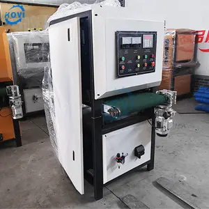 Fully automatic 400mm 600mm 800mm metal flat bar surface polishing machine Surface flat grinding deburring machine