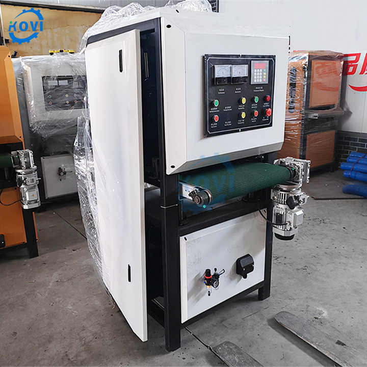 Fully automatic 400mm 600mm 800mm metal flat bar surface polishing ...