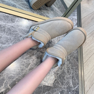 Chaussures d'hiver en cuir pour hommes et femmes, style 2026, avec dessus en daim de vache, bottes de neige pour l'extérieur - Product Image 4