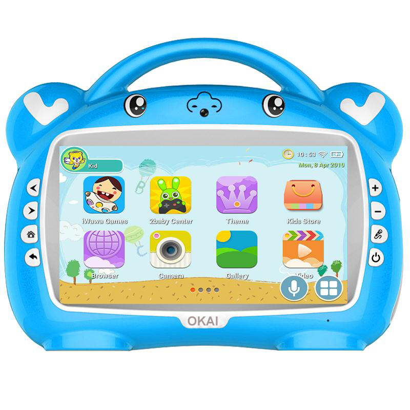 Okai 9 дюймов сенсорный экран компьютера для детей раннего обучения Образование машина говорить Смарт раннего