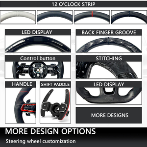 พวงมาลัยหุ้มหนังแบบปรับแต่งได้สำหรับรถ <span class=keywords><strong>Mercedes</strong></span>-Benz W214 W223 W206 C300 C400 E300 S500 S400 E400 <span class=keywords><strong>Mercedes</strong></span> W204 C63 <span class=keywords><strong>AMG</strong></span> - Product Image 5