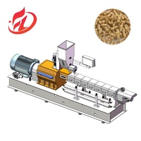 Mesin Ekstruder Kedelai untuk Produksi Tekstur Protein Kedelai (TVP), Potongan Kedelai, dan Nugget Kedelai, Dilengkapi Pompa, Motor, dan Bantalan Berkualitas Tinggi