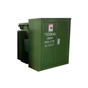 Electrical three phase pad mounted power transformer substation price 11kv 13.8kv 15kv 2mva 12470v 24940v to 480v