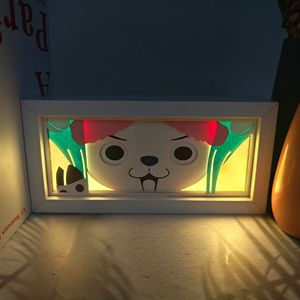 Lampe de nuit LED 3D tendance sur le thème de l'anime, boîte <span class=keywords><strong>à</strong></span> lumière découpée en papier, 16 couleurs changeantes, pour décoration de chambre de fan, cadeau - Product Image 4