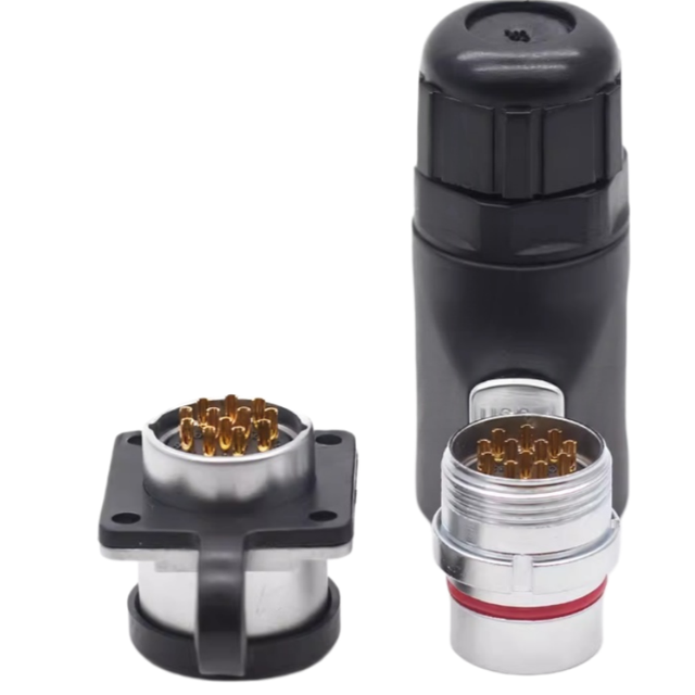 XHE20 12P Waterproof Connector Plug (male) and Socket (female) Power Cord Connector