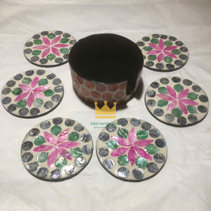 Top Selling Eco-Friendly Modern Rattan Round Tea <b>coaster</b> for Drinks for Party From Vietnam Ready to Export - Product Image 4