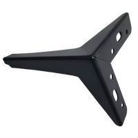Vente en gros Décoratif 150mm Moderne Fer Noir Mat 6 Pouces Triangle Canapé Pieds de Canapé