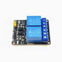 Modul relai 2 saluran baru stok modul relai papan ekspansi relai perlindungan Optocoupler 5V 12V modul relai papan ekspansi