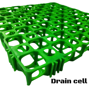 Grille de drainage écologique en HDPE de 50 mm pour jardin sur <span class=keywords><strong>toit</strong></span> et bac à plantes en dessous du sol - Product Image 1