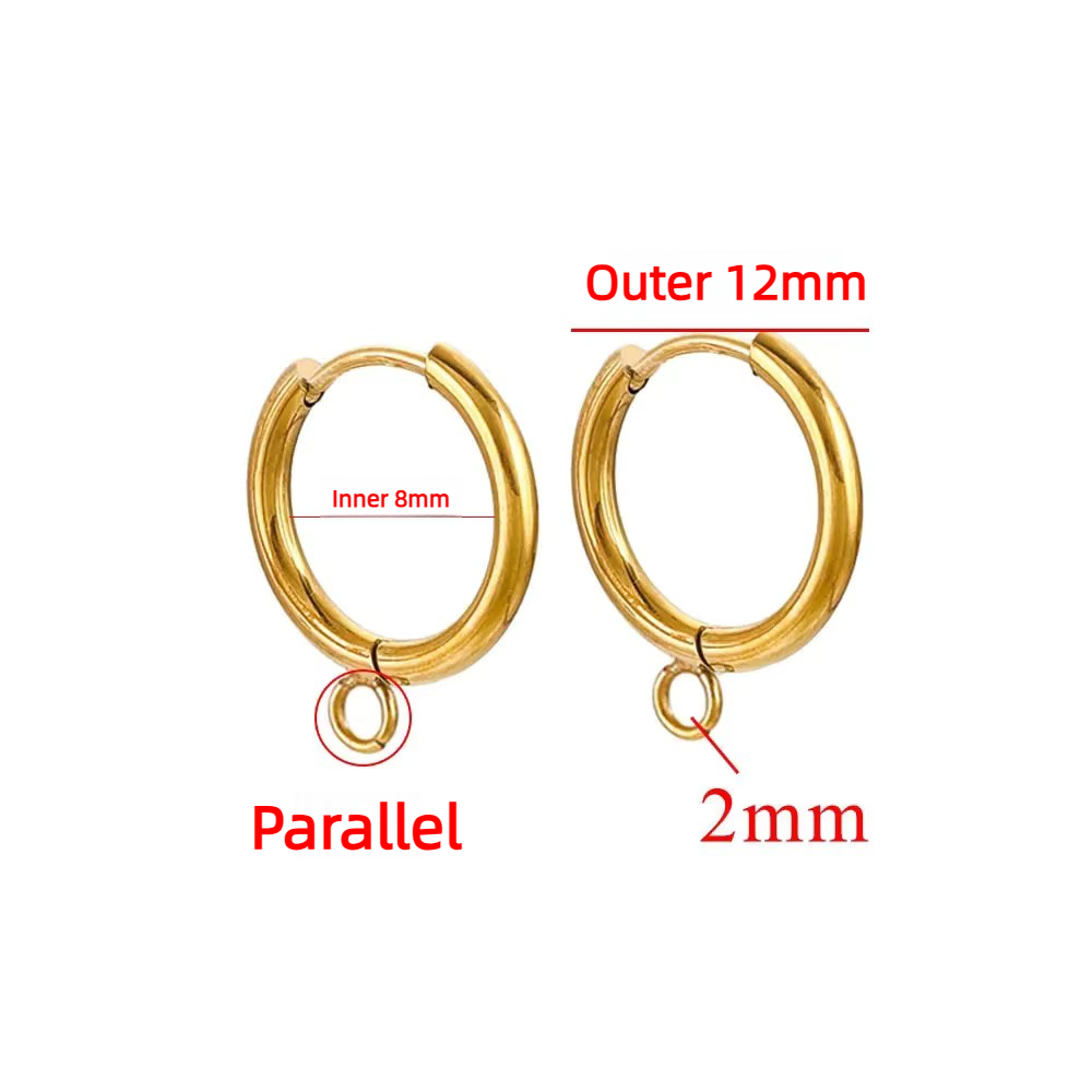Parallel gold - inner 8mm, outer 12mm
