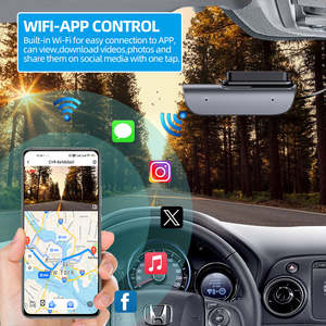 กล้องติดรถยนต์ใหม่กล้องติดรถยนต์ DVR แบบ Ultra HD 4K ระบบ WiFi GPS มองเห็นกลางคืนเครื่องบันทึกวิดีโอ WDR จอด24ชั่วโมง - Product Image 3
