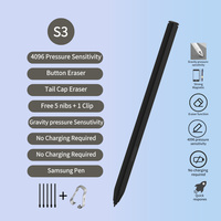 Stylet S3 EMR pour Kindle Scribe ReMarkable 2 Samsung Galaxy Tab S9 S8 S7 S6, 4096 niveaux de pression, stylet sans batterie, vente en gros