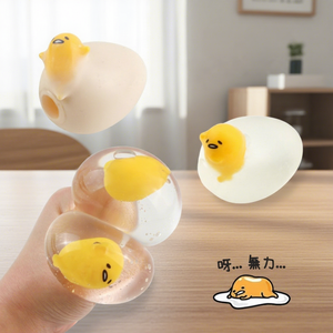 Juguete Blandito de <span class=keywords><strong>Huevo</strong></span> de Agua, Bola de Agua Suave con Forma de <span class=keywords><strong>Huevo</strong></span> Poché Realista, Juguete Antiestrés de Yema Relleno de Agua, Bola de Agua para Aliviar el Estrés, Venta al por Mayor - Product Image 1