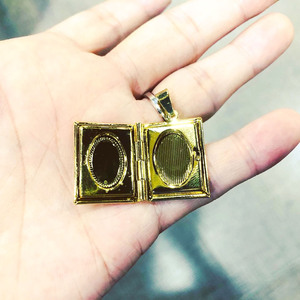 BMZ Nouveauté Pendentif Allah pour <span class=keywords><strong>photo</strong></span>, <span class=keywords><strong>Islam</strong></span>, 3*2cm, pendentif Allah plaqué or - Product Image 5