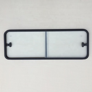 Fenêtre <span class=keywords><strong>coulissante</strong></span> noire en alliage d'aluminium, 1 sortie d'usine, fenêtre <span class=keywords><strong>coulissante</strong></span> pour véhicule, fenêtre avec mousse - Product Image 1