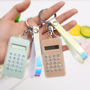 Nueva llegada laberinto descompresión <span class=keywords><strong>de</strong></span> juguete multicolor portátil mini calculadora llavero - Product Image 4