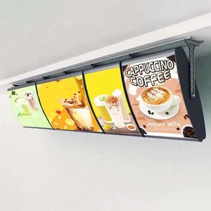 ป้ายเมนูอาหารแบบโค้ง <span class=keywords><strong>KFC</strong></span> McDonald's ป้ายโฆษณา LED กล่องไฟเรืองแสง ร้านอาหารฟาสต์ฟู้ด กล่องไฟทรงโค้ง - Product Image 6
