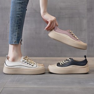 Chaussures plates rétro en cuir blanc pour femme - Chaussures plates classiques pour femme durables et élégantes pour 2026, très polyvalentes. - Product Image 4