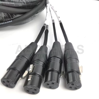 Câble multipaire XLR 4 canaux ABCCABLS, cordon audio micro multipaire, mâle vers femelle pour sonorisation de scène et enregistrement en studio