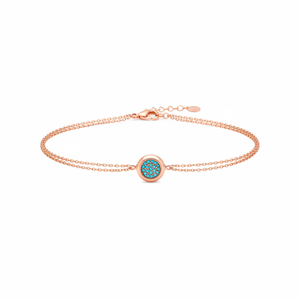 กำไลข้อมือพลอยเทอร์ควอยส์ทำมือสไตล์ตุรกีเครื่องประดับเงินสเตอริง925 - Product Image 2