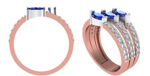 Factory Outlet Precio al por mayor Anillos de diamantes de forma redonda ovalada para mujeres Joyería fina Anillo de diamantes hecho en laboratorio - Product Image 2