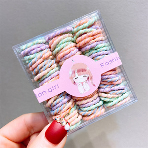 कैंडी रंग के बच्चों के हेयरबैंड, उच्च गुणवत्ता वाले रबर हेयरबैंड थोक, 90 टुकड़ों/बॉक्स, फैशनेबल कारखाने प्रत्यक्ष बिक्री - Product Image 3