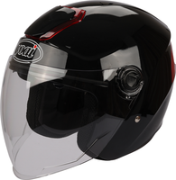 Casque de moto à face ouverte en matériaux ABS de haute qualité et NOUVEAU avec double visière