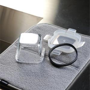 Innovative 3 Piece Set Mini Round Square Heat-Resistant <b>Glass</b> Atomico Food Storage <b>Container</b> - Product Image 5