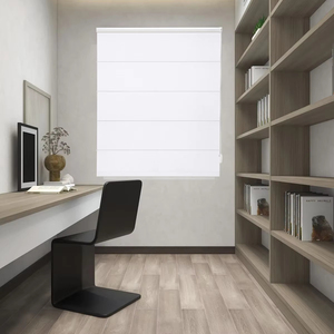 <span class=keywords><strong>Store</strong></span> <span class=keywords><strong>transparent</strong></span> en lin certifié stores à rouleaux romains de taille personnalisée installation facile et intégrée pour les fenêtres de la maison plaine verticale - Product Image 3