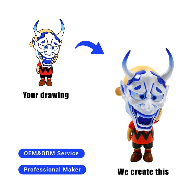 1:10 Scale Customizable PVC Figure 2D Design to 3D Chinese Anime Halloween Promotional Figures Mini Artist Collectible Toy