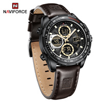 Jam Tangan NAVIFORCE 9197 Mewah Relojes Cronografos Analog Digital Jam Tangan Sport Pria Terlaris