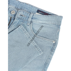 Pantalones Vaqueros Clásicos Rectos para Hombre, Personalizados OEM, Azul Oscuro, Resistentes al Agua y al Viento, Casuales, Lavados, para Invierno/Primavera - Product Image 2