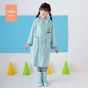 Cute Cartoon Raincoat Rainproof Waterproof Outdoor Rain Coat For Children Boy Girls