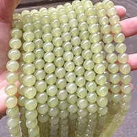 Qingshui Hetian Jade Perles Clair Eau Vert Lâche Semi-Fini pour DIY Bracelet Collier Accessoires Perles De Pierre
