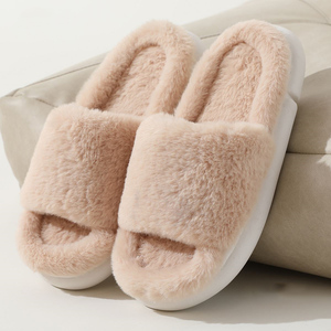 Nouveau intérieur silencieux <span class=keywords><strong>en</strong></span> peluche chaud à semelles épaisses anti-<span class=keywords><strong>d</strong></span>érapant <span class=keywords><strong>en</strong></span> coton <span class=keywords><strong>d</strong></span>'<span class=keywords><strong>agneau</strong></span> pantoufles pour les femmes <span class=keywords><strong>en</strong></span> automne et <span class=keywords><strong>en</strong></span> hiver - Product Image 2