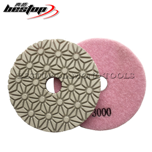4 inç reçine bağ elmas parlatma ve parlatma pedi 100mm çap için kuvars taş - Product Image 4