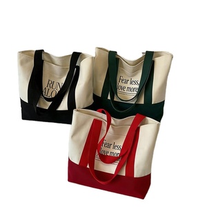 Bolsas de Mano de Lona de Algodón Personalizadas de Dos Tonos al por Mayor de Besto Fashion, Bolsas de Hombro Promocionales para Mujer con Logotipo Impreso Personalizado - Product Image 2