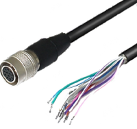 Cable de Comunicación D-SUB de 4 Conductores de Cobre QX204-3S-12-1000, Línea de Conexión de Alta Velocidad y Baja Atenuación para Interfaz PLC