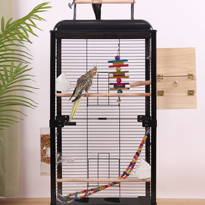 Jaula Elegante y Amplia <span class=keywords><strong>para</strong></span> Loros con Techo Abatible y Bandeja Extraíble <span class=keywords><strong>para</strong></span> Aves Pequeñas y Medianas, Jaula de Exhibición <span class=keywords><strong>para</strong></span> el Hogar - Product Image 5