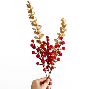 Năm mới tự làm hoa sắp xếp nhựa Fortune trái cây bạch quả lá bạch quả phụ kiện mô phỏng hoa nhân tạo chụp - Product Image 5