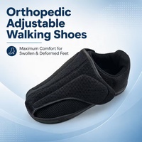Chaussures Diabétiques Confortables et Légères OEM Personnalisées à Haute Élasticité, Antidérapantes et Élargies pour Hommes et Femmes, Idéales pour la Marche Quotidienne et la Récupération